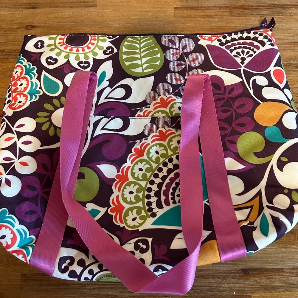Vera Bradley Plum Crazy Cooler Tote